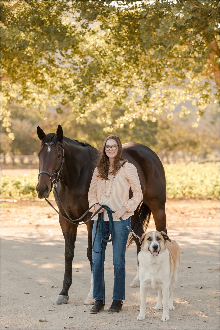 Buellton Horse Photography Session with Kasey and her horse at Trinity Eventing by California Equine Photographer Elizabeth Hay Photography.