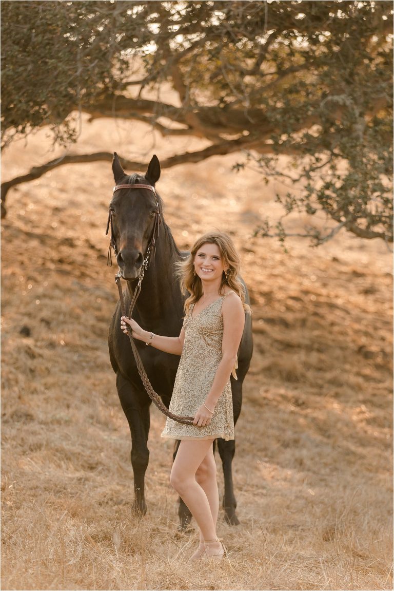 Equine Graduation Photo Session with barrel racer Mikayla and Cookie by California Equine Photographer Elizabeth Hay Photography.