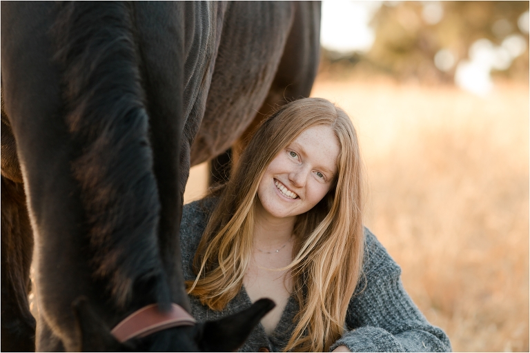 Central Coast Equestrian Photography Session with Sasha and her show jumper by California Equine Photographer Elizabeth Hay Photography.