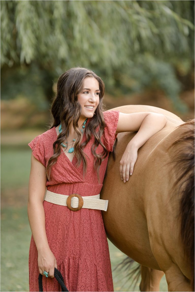 Senior Equine Photography session with California Equine Photographer Elizabeth Hay Photography of Shae and her buckskin horse. 