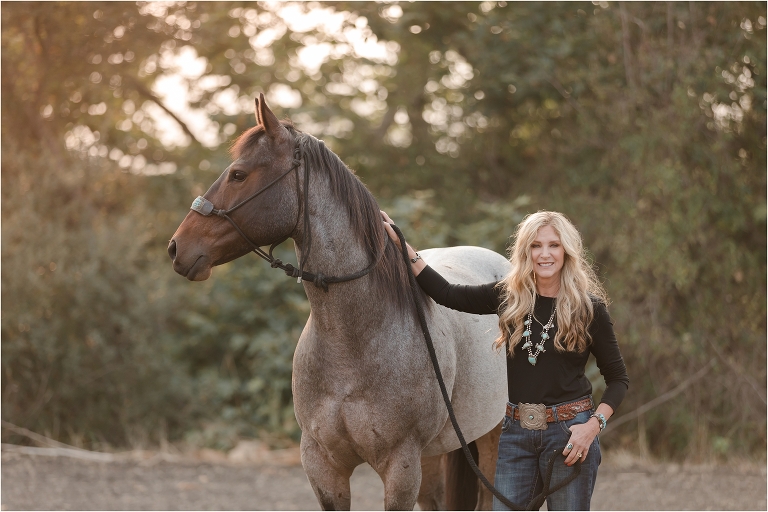 Morro Bay Equine Shoot with Sherrie and roan gelding Beretta by California Equine Photography expert Elizabeth Hay Photography.
