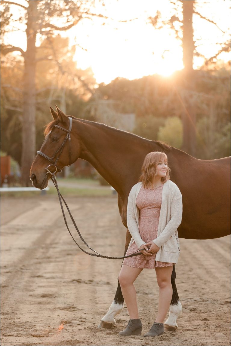 San Luis Obispo Equine Photography session of a girl and her horse at LOVE Farm by California Equine Photographer Elizabeth Hay Photography.