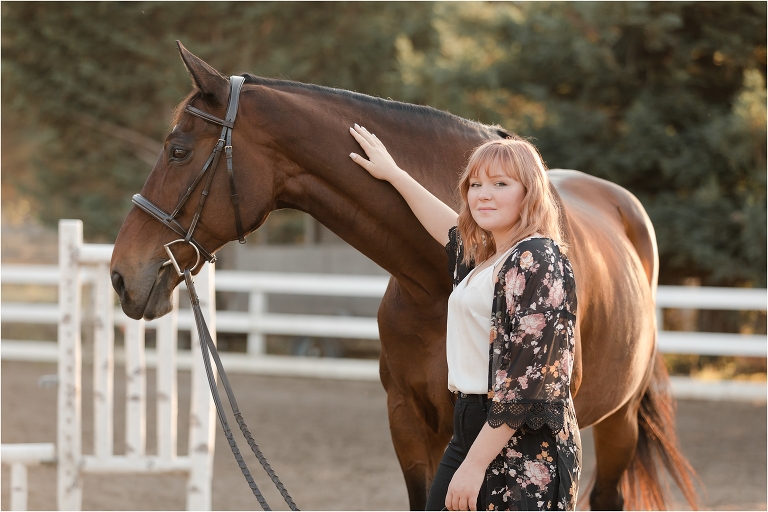 San Luis Obispo Equine Photography session of Sierra and her show jumper gelding at LOVE Farm by California Equine Photographer Elizabeth Hay Photography.