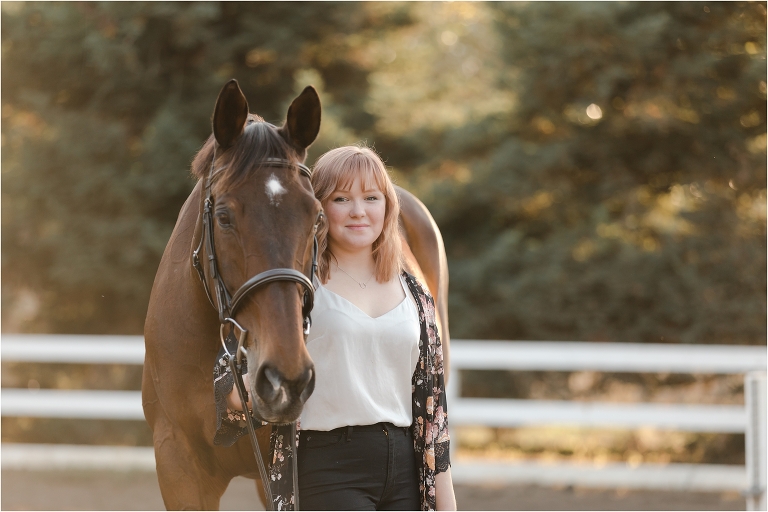 San Luis Obispo Equine Photography session of graduating senior Sierra and Nelson at LOVE Farm by California Equine Photographer Elizabeth Hay Photography.